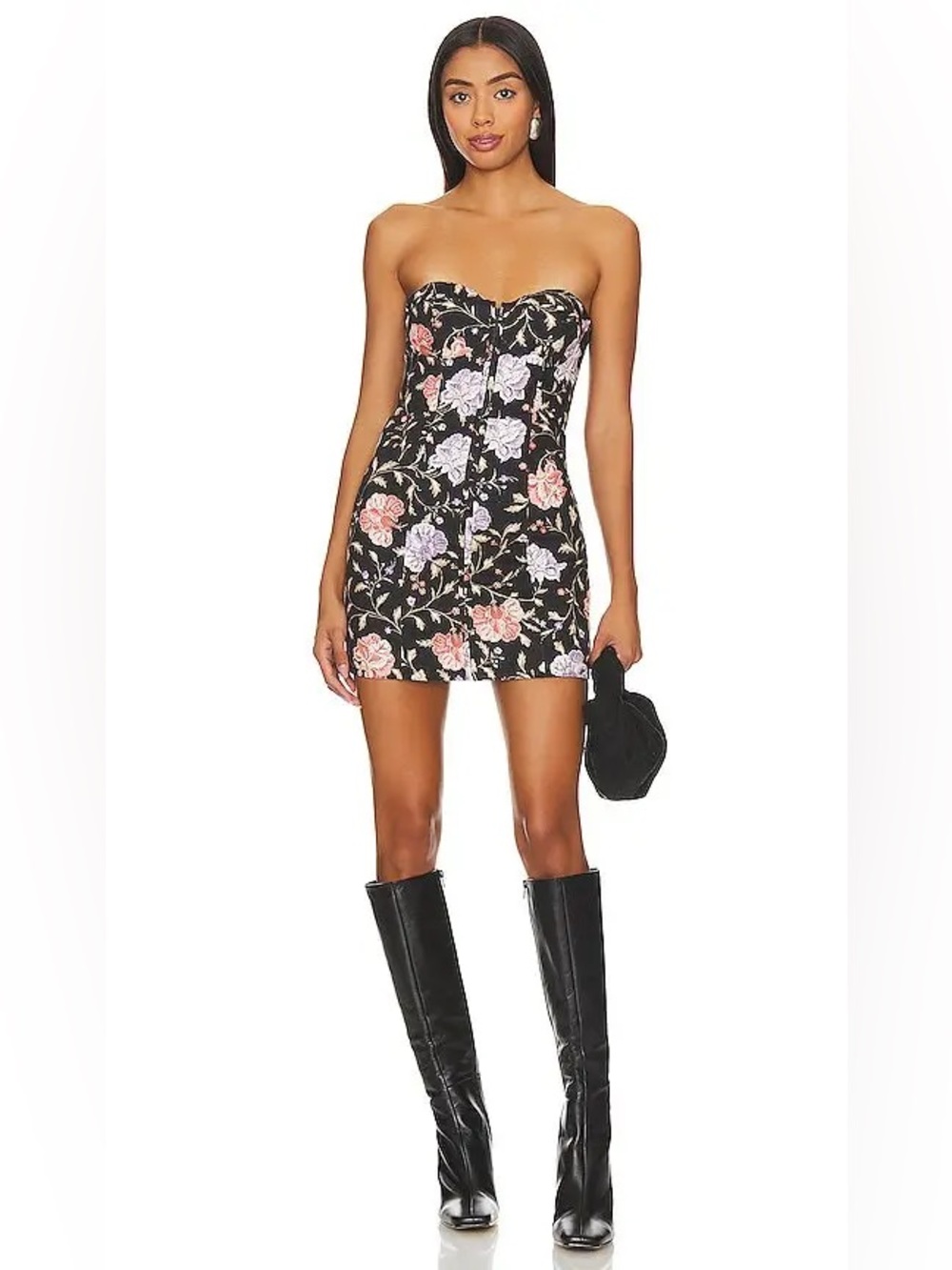 Tularosa x Revolve Serena Mini Dress in Sabine Floral - Picture 3 of 12